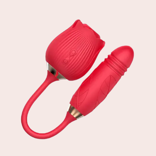 Sugador e Vibrador Rosa 10 modos