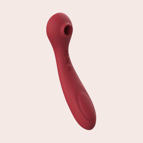 Vibrador Texturizado Com Sugador de Clitóris